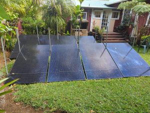 solar panels at the front of the house